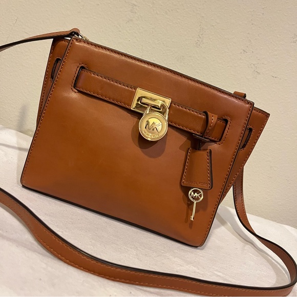 Michael Kors Bags Michael Kors Acorn Leather Hamilton Crossbody